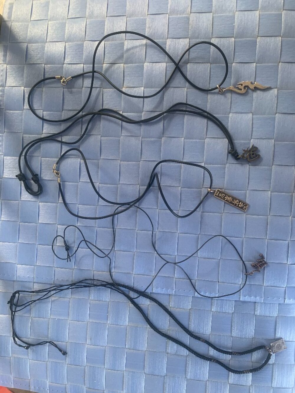 Cord Necklace with Pendants
